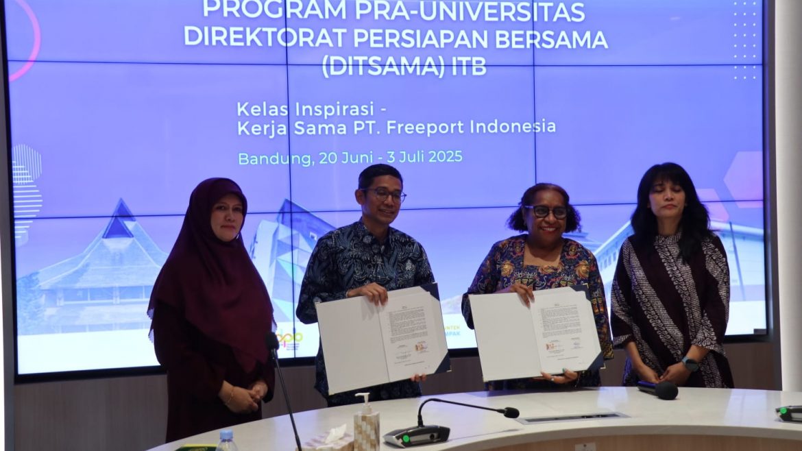 ITB dan PT Freeport Indonesia Tandatangani PKS Program Pra-Universitas: Wujud Nyata Komitmen Pendidikan Inklusif